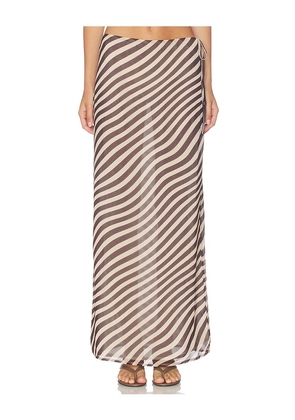 ALL THE WAYS Jade Maxi Skirt in Black & White. Size XXS. Also in XS, S, M, L, XL.