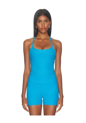 Beyond Yoga Spacedye Slim Racerback Cropped Tank Top in Blue. Size XS. Also in L, M, S.