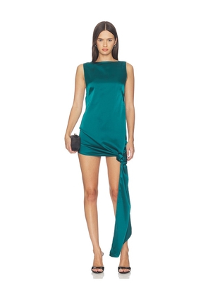 Camila Coelho Lina Mini Dress in Teal. Size XS. Also in S, M.