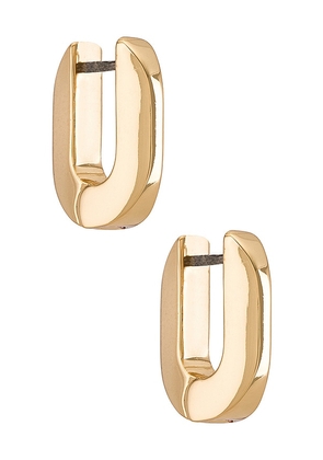 Jenny Bird Teeni Toni Earrings in Metallic Gold.