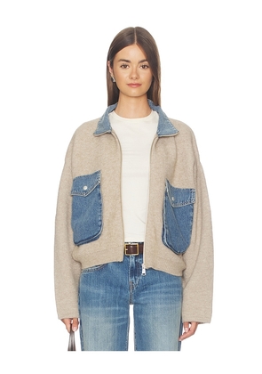 BLANKNYC Glow Up Jacket in Beige. Size XS. Also in S, M, L.