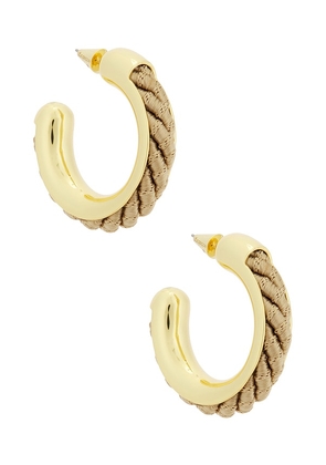 Eddie Borgo Roebling Hoops in Taupe.