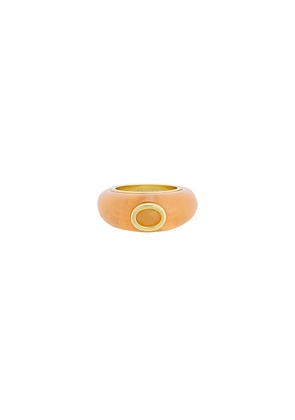 Eddie Borgo Callie Ring in Metallic Gold. Size 6. Also in 7, 8.