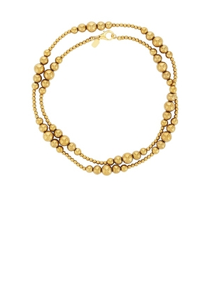 Elizabeth Cole Maissa Necklace in Metallic Gold.