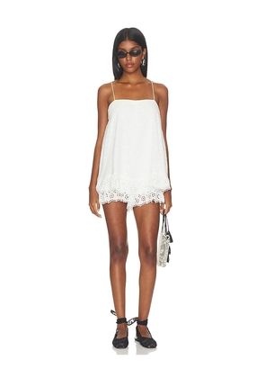 Free People Joy Ride Romper in Ivory. Size XS. Also in L, M, S.