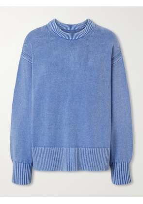 Guest In Residence - Sunwash Cozy Cotton And Cashmere-blend Sweater - Blue - x small,small,medium,large,x large