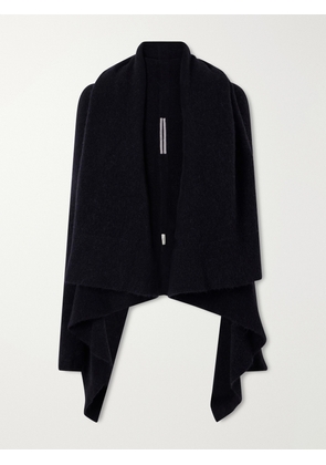Rick Owens - Draped Wool-blend Cardigan - Black - x small,small,medium,large,x large