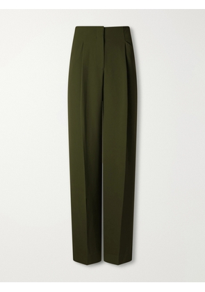 Veronica Beard - Kenneth Stretch-crepe Wide-leg Pants - Green - US0,US2,US4,US6,US8,US10,US12