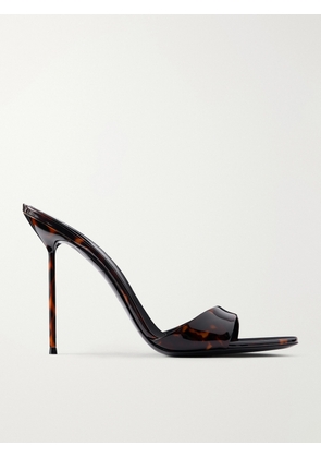 Paris Texas - Lidia 105 Animal-print Patent-leather Mules - Tortoiseshell - IT36,IT36.5,IT37,IT37.5,IT38,IT38.5,IT39,IT39.5,IT40,IT40.5,IT41,IT41.5,IT42