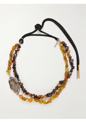 Dries Van Noten - Silver-tone Multi-stone Necklace - Green - One size