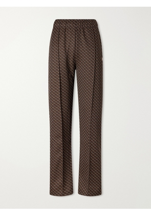 Wales Bonner - Mudra Jacquard-woven Jersey Mid-rise Straight-leg Track Pants - Brown - x small,small,medium,large,x large