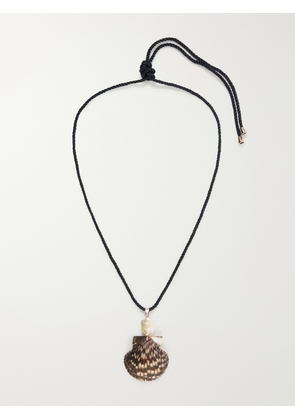 Jennifer Behr - Rhodes Silver-tone Shell Necklace - Brown - One size