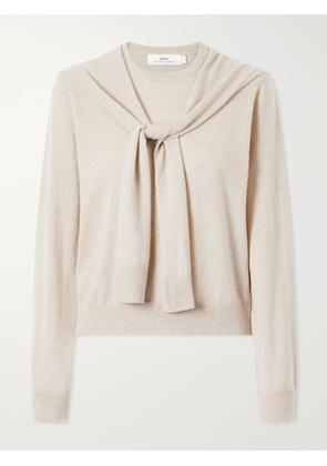 Arch4 - Eldergrove Tie-detailed Cashmere Sweater - Neutrals - x small,small,medium,large