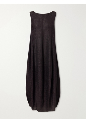 Cortana - Anhelo Crinkled Silk-chiffon Maxi Dress - Black - FR 34,FR 36,FR 38,FR 40,FR 42,FR 44