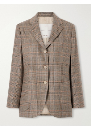 Giuliva Heritage - The Andrea Prince Of Wales Wool And Cashmere-blend Blazer - Brown - IT36,IT38,IT40,IT42,IT44,IT46,IT48