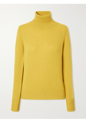 Allude - Turtleneck Cashmere Sweater - Yellow - xx small,x small,small,medium,large,x large