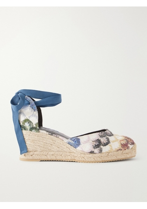 Missoni - Eva 60 Braided Wedge Sandals - Blue - IT35,IT36,IT37,IT38,IT39,IT40,IT41