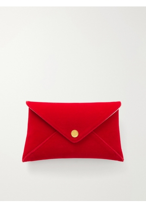 Altuzarra - Envelope Velvet Clutch - Red - One size