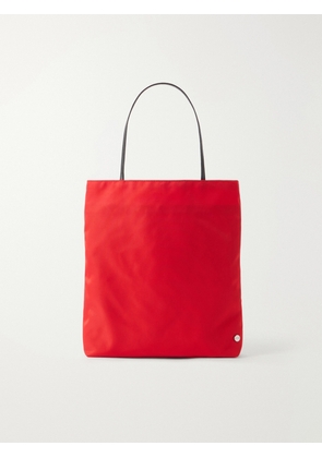 Valesque - Thea Leather-trimmed Nylon Tote Bag - Red - One size