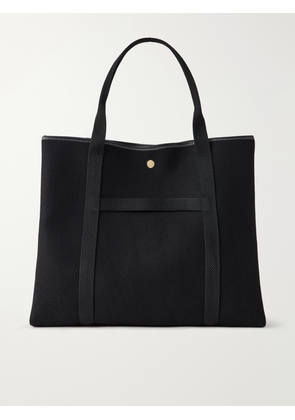 RUE de VERNEUIL - Traversée Leather-trimmed Canvastote - Black - One size