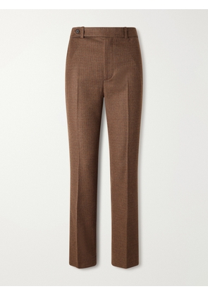 Polo Ralph Lauren - Houndstooth Cotton-blend Straight-leg Pants - Brown - US00,US0,US2,US4,US6,US8,US10,US12,US14