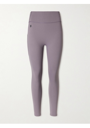 ON - Studio 7/8 Stretch Recycled-jersey Leggings - Gray - x small,small,medium,large,x large