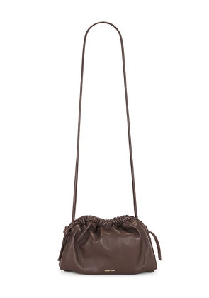 Mansur Gavriel Mini Cloud Clutch Bag in Brown.