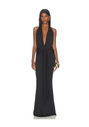Lovers and Friends Coralie Gown in Black. Size XXS. Also in XS, S, M, L, XL.