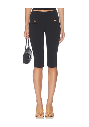 Oddli Button Capri in Black. Size XS. Also in S, M, L, XL/1X.