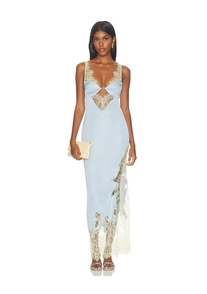NBD Shama Maxi in Baby Blue. Size XXS. Also in XS, L, XL.