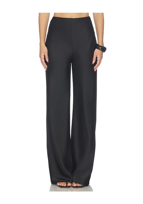 Lovers and Friends Olivia Satin Pant in Black. Size XXS. Also in XS, S, M, L, XL.