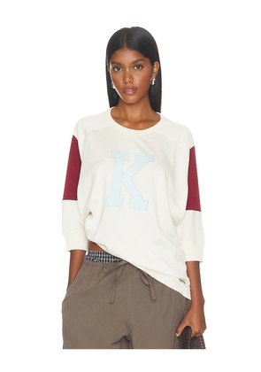 Kenzo Varsity Top in White. Size XS. Also in S, M, L.