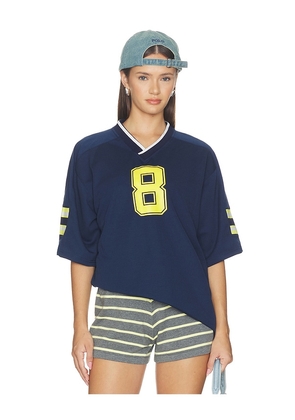 LIONESS Beverly Jersey in Navy. Size XXS. Also in XS, S, M, L, XL.