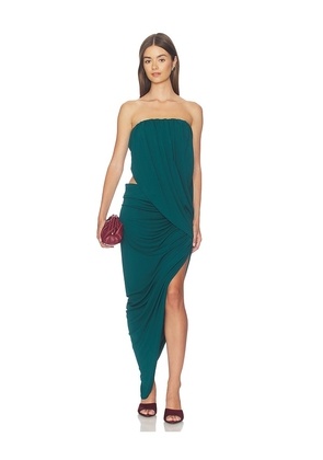 NBD Asha Maxi Dress in Teal. Size XXS. Also in XS, S, M, L, XL.