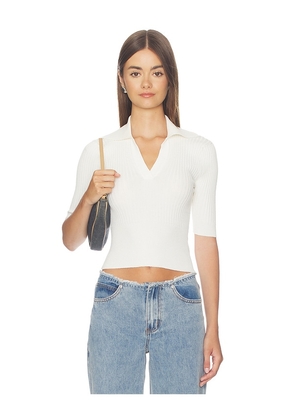 MORE TO COME Lucille Knit Top in Ivory. Size XS. Also in S, M, L.