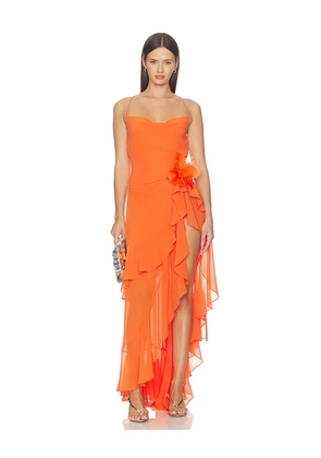 retrofete Samara Dress in Orange. Size XS. Also in S, M, L, XL.