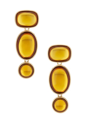 petit moments Jones Earrings in Metallic Gold.
