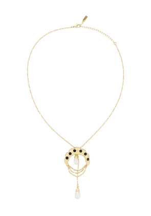 petit moments Dusk Necklace in Metallic Gold.