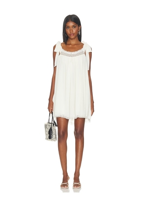 Tularosa Evira Mini Dress in Cream. Size XXS. Also in XS, S, M, L, XL.