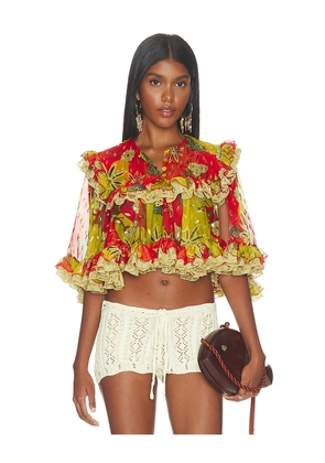 SIEDRES Rosa Top in Red. Size 34. Also in 36, 38, 40.