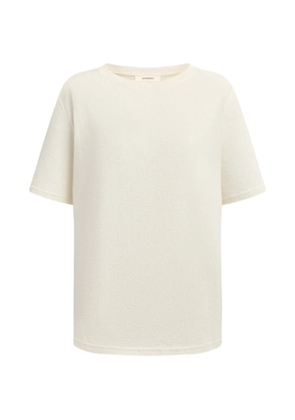 12 STOREEZ textured-finish T-shirt - Neutrals