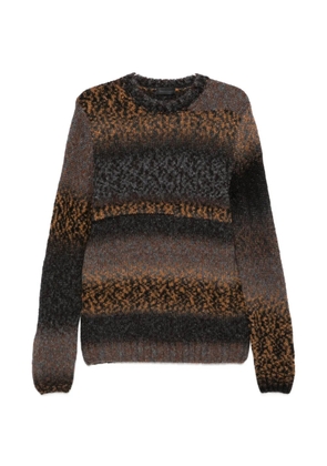 DONDUP intarsia-knit crew-neck sweater - Brown