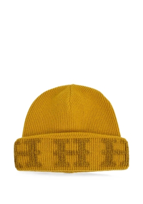 Hermès Pre-Owned 1990-2000s H-logo knit beanie hat - Yellow