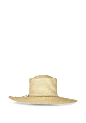 Eleventy wide-brim straw hat - Neutrals