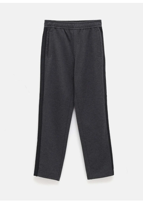 Moncler side-stripe track pants - Grey