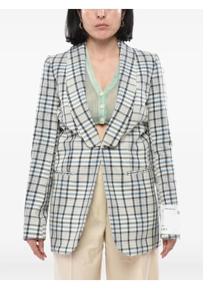Off-White check-pattern blazer
