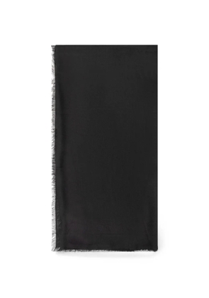 Emporio Armani modal-blend scarf with jacquard logo Signature Capsule - Black