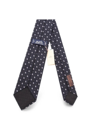 Hermès Pre-Owned 2020s paisley-print tie - Blue