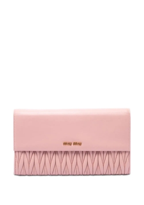 Miu Miu Pre-Owned 2010-2026 Matelasse Nappa clutch bag - Pink