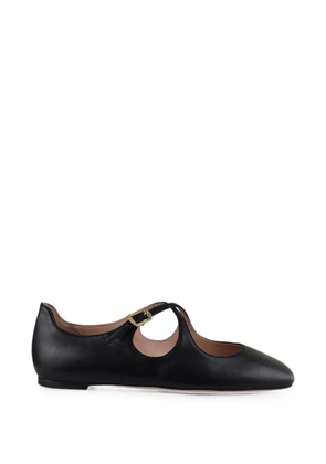 Bally Ballyrina flats in black leather